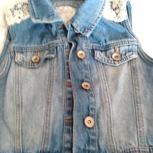 Justice stylish denim vest